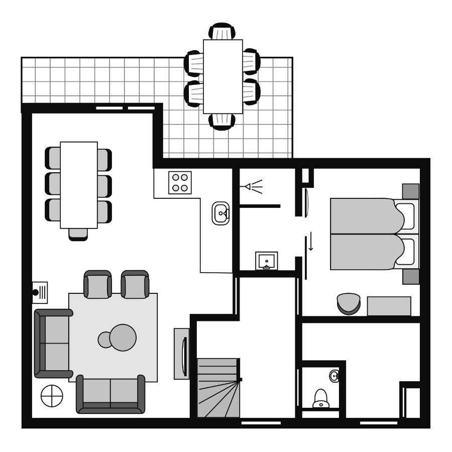 Comfort Bungalow mit 3 Schlafzimmern (4 Erwachsene + 2 Kinder)