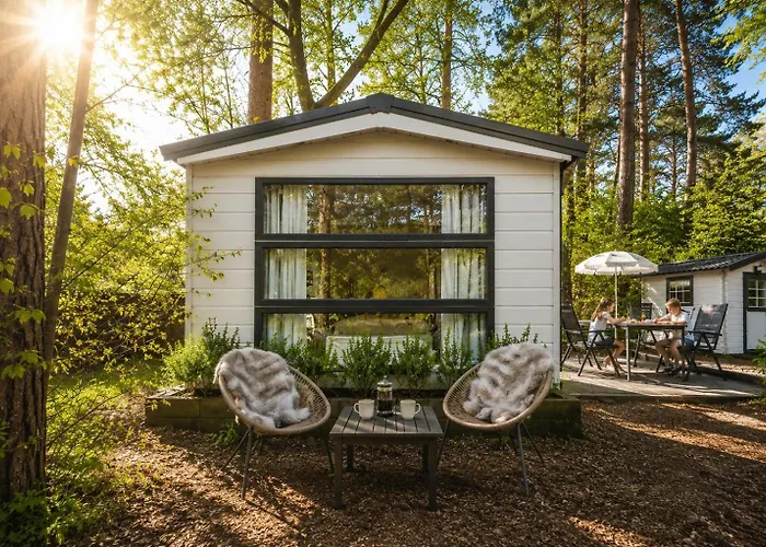 Sfeervol boshuisje op de Veluwe Vossenberg